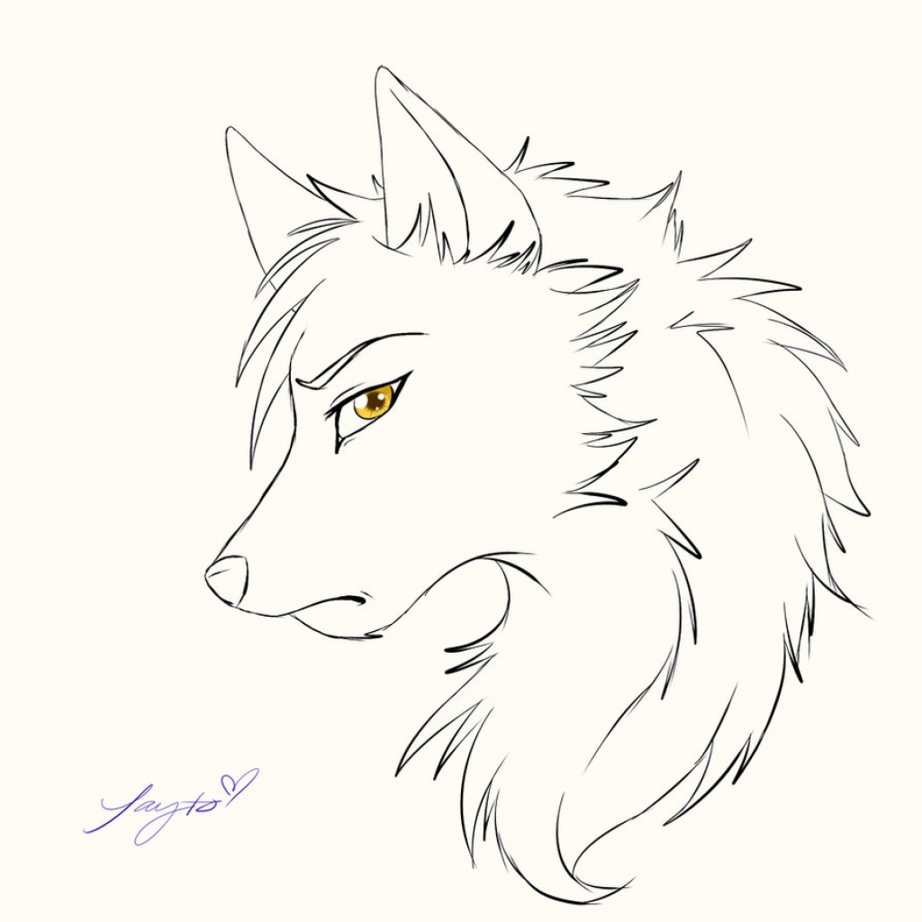 anime wolf head