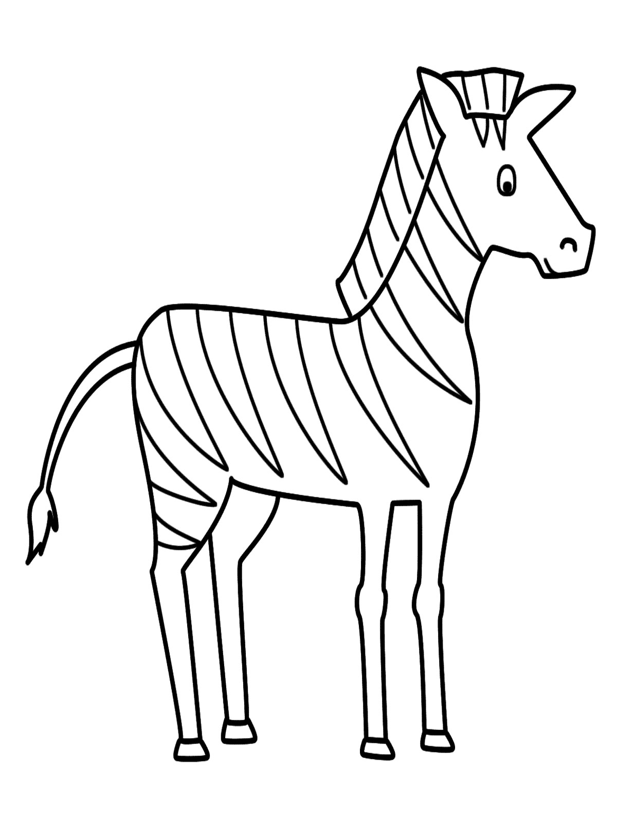 Simple Zebra Drawing at GetDrawings | Free download