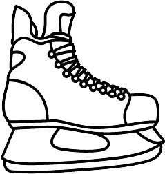 Hockey Skate Drawing at GetDrawings | Free download