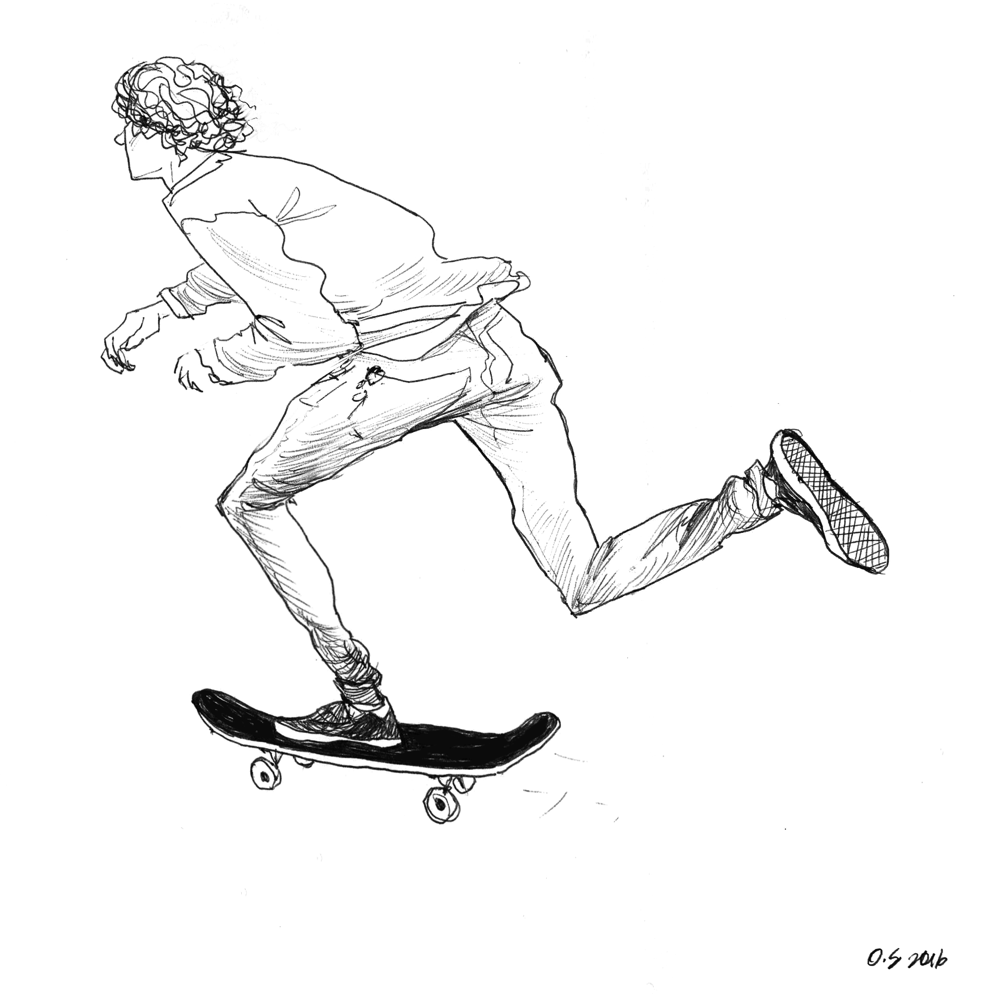 Skateboard Drawing at GetDrawings Free download