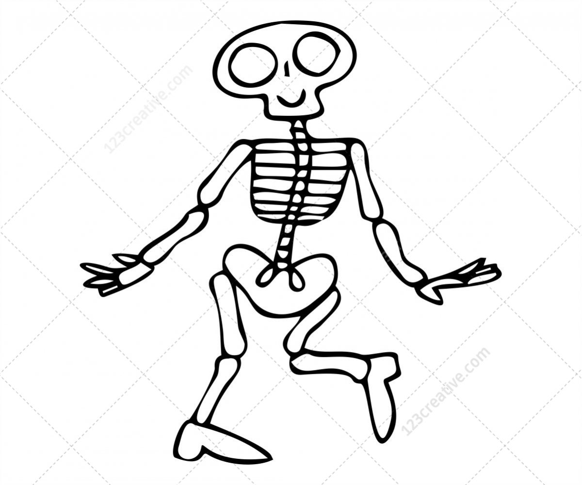 Skeleton Cartoon Drawing at GetDrawings Free download