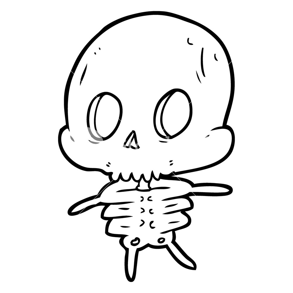 Skeleton Cartoon Drawing at GetDrawings Free download