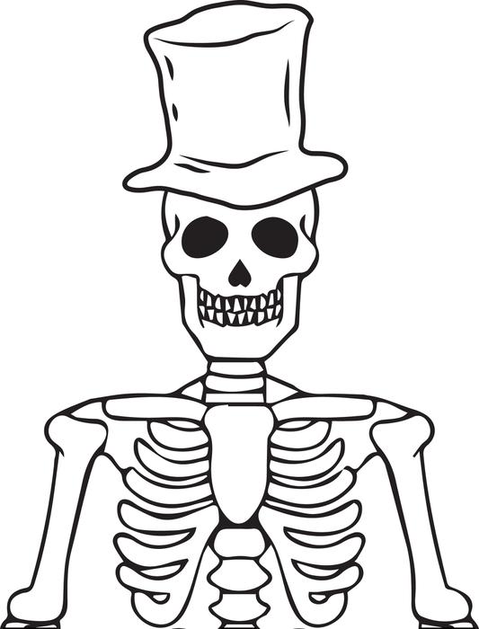 Skeleton Drawing For Kids at GetDrawings | Free download