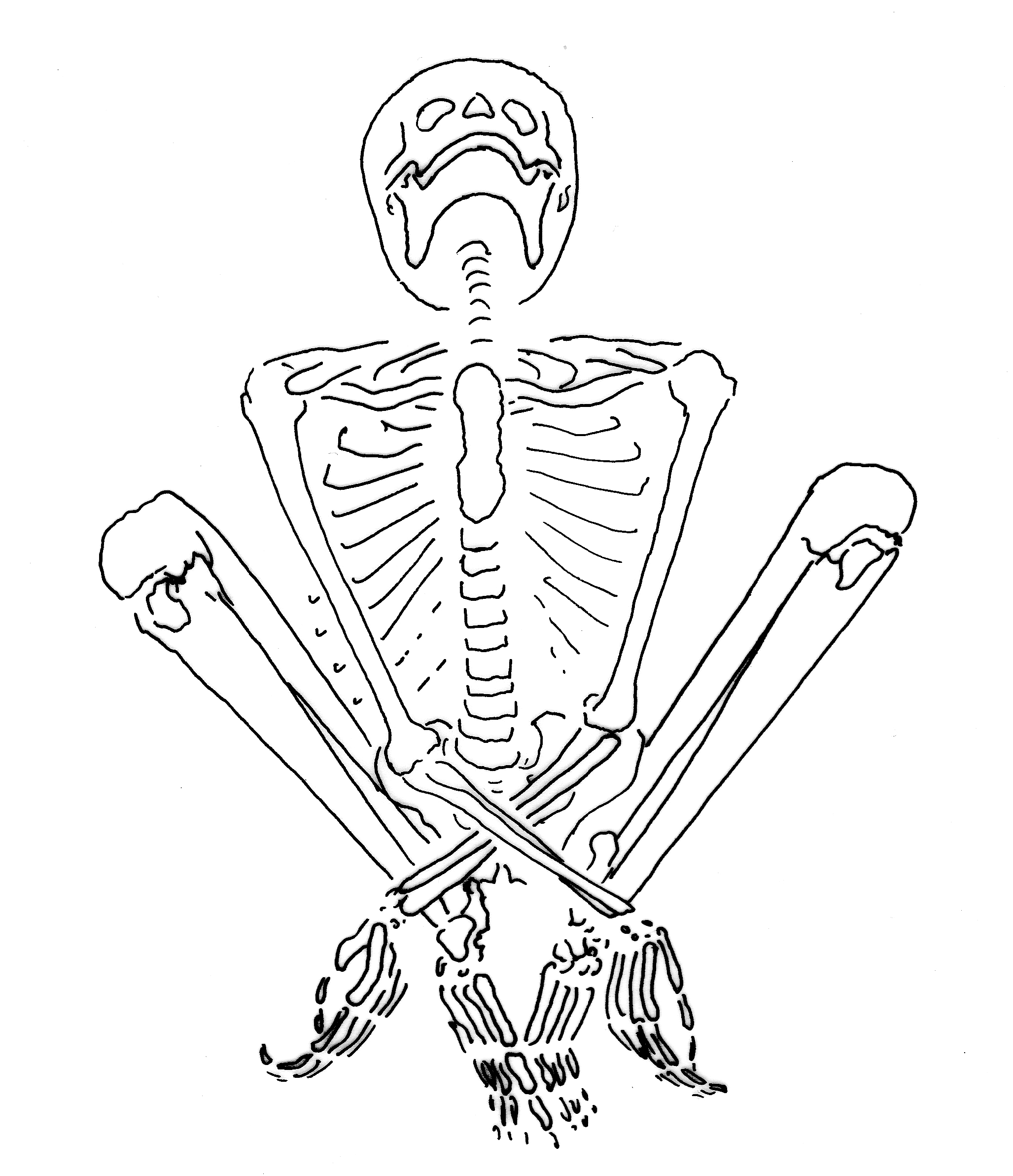 Skeleton Feet Drawing at GetDrawings | Free download