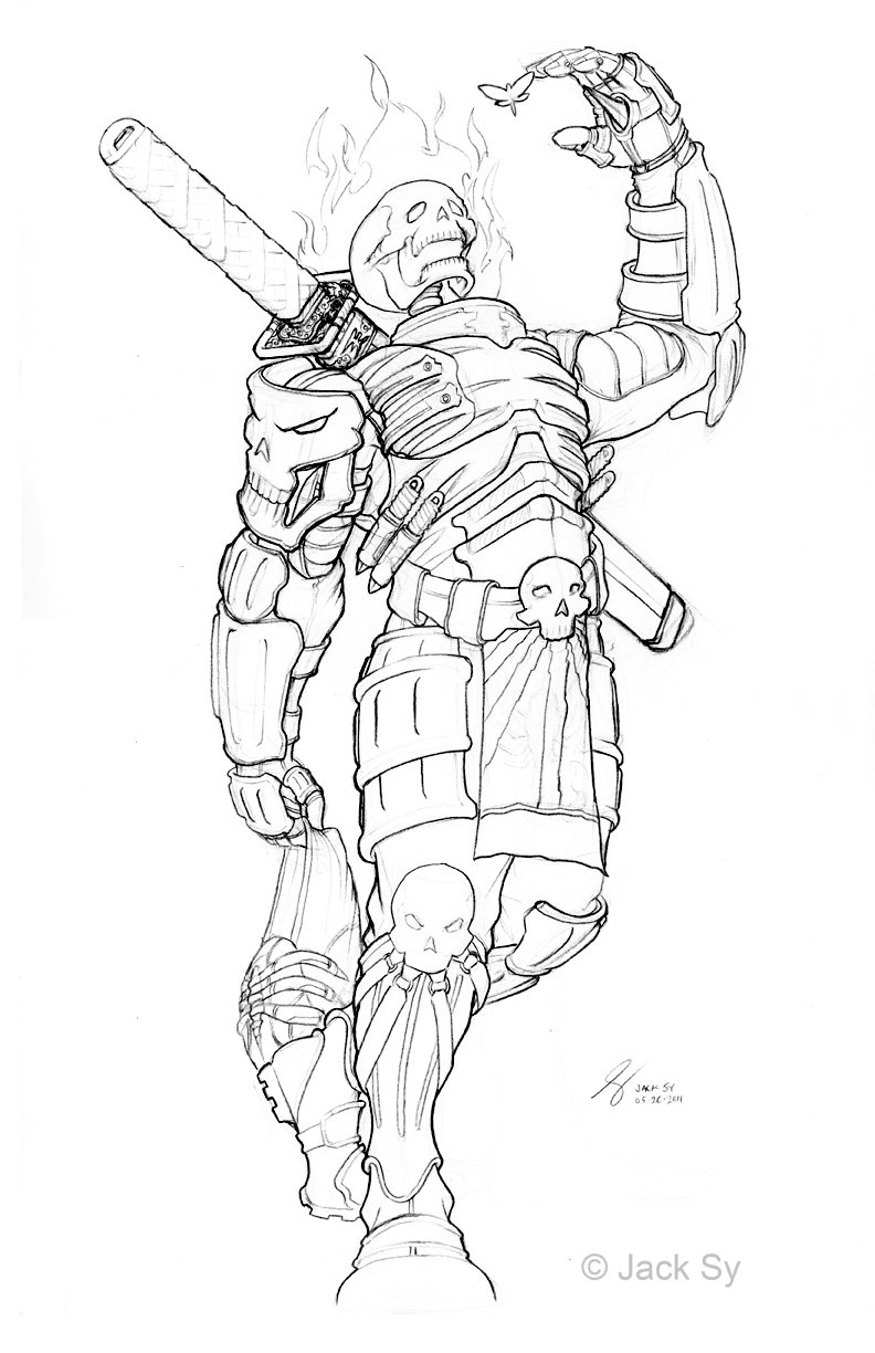 Skeleton Warrior Drawing At Getdrawings 