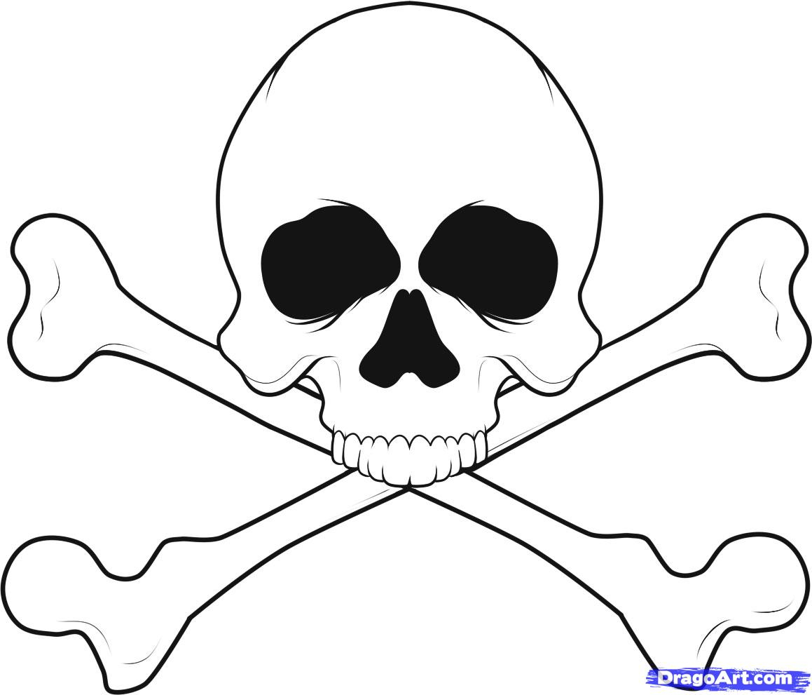 Skull And Cross Bones Drawing at GetDrawings Free download