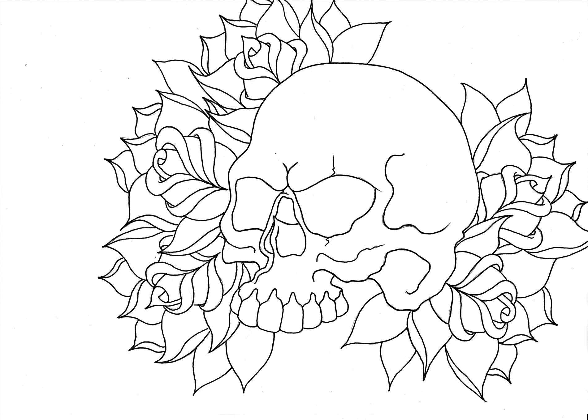 Skull And Rose Drawing Easy at GetDrawings Free download
