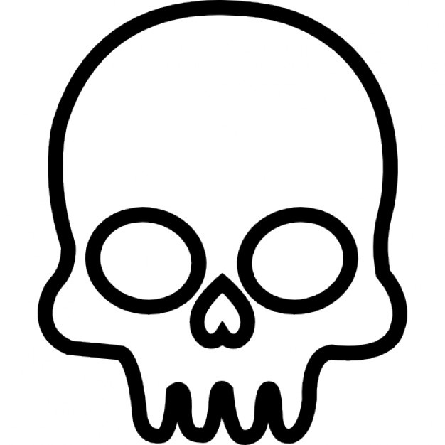 Skull Outline Drawing at GetDrawings Free download