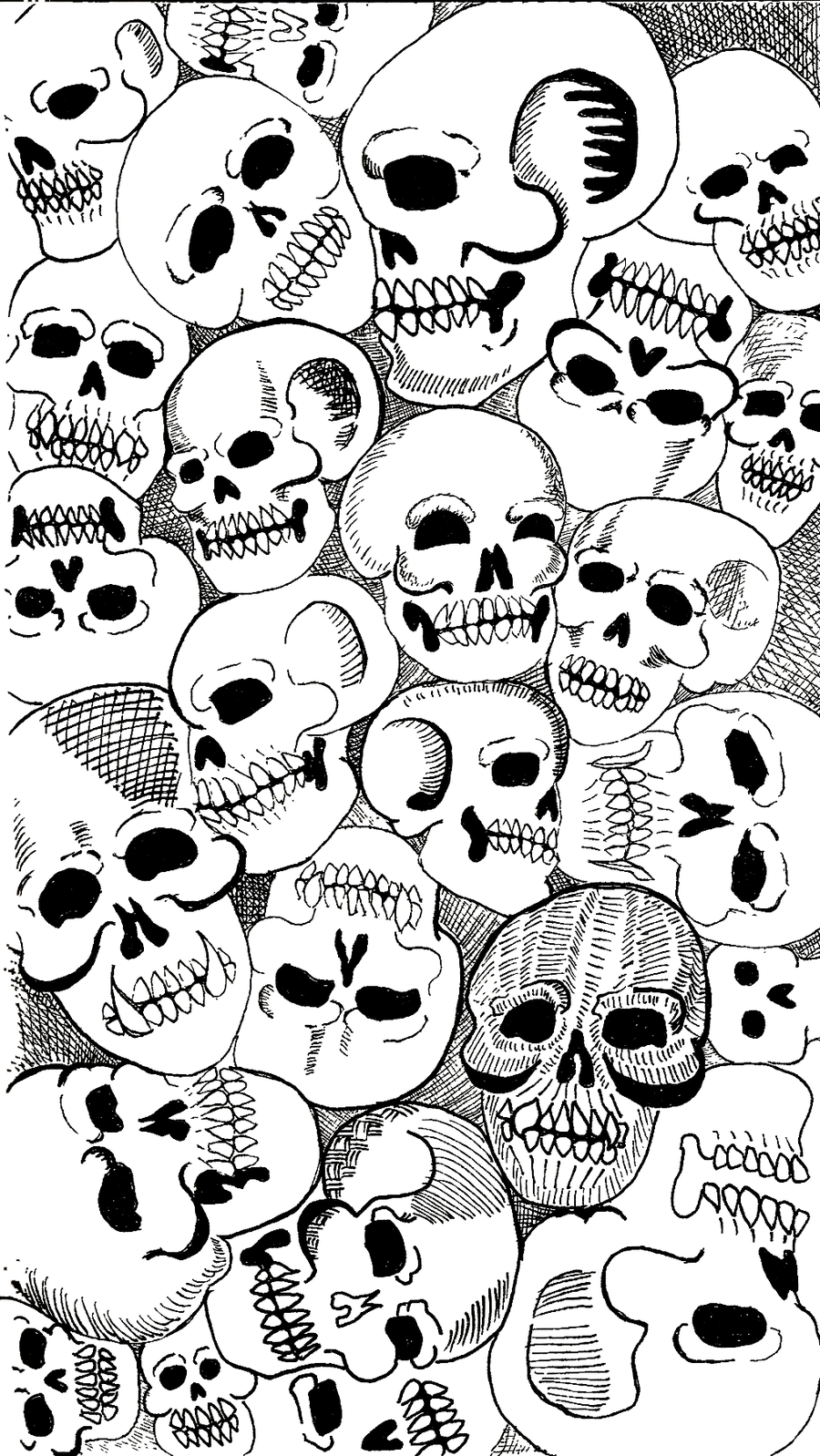 Skull Pile Drawing at GetDrawings Free download