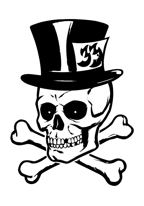 Skull With Top Hat Drawing at GetDrawings Free download