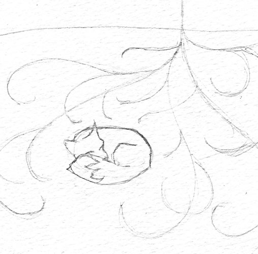 Sleeping Fox Drawing at GetDrawings | Free download