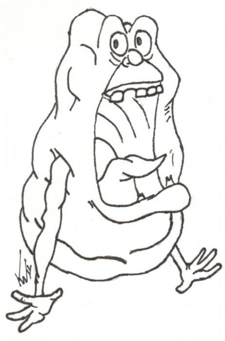 Slimer Ghostbusters Coloring Printable Getcolorings Getdrawings 