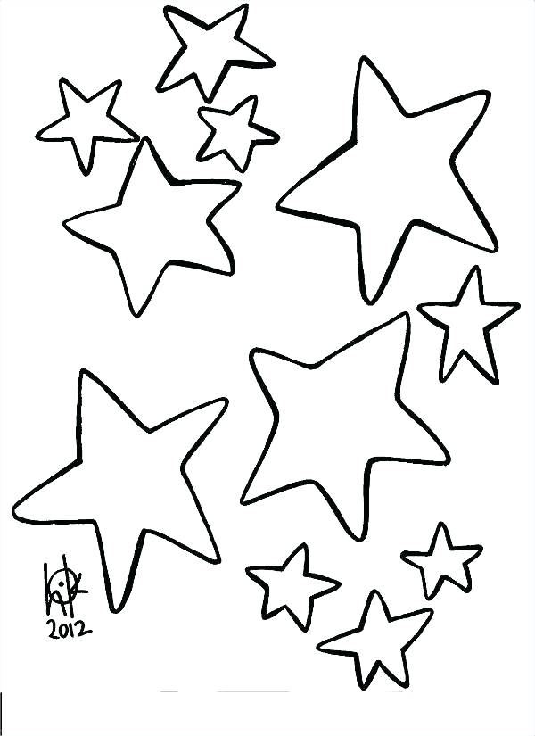 Small Star Wood Mount Stamp C1-5711B