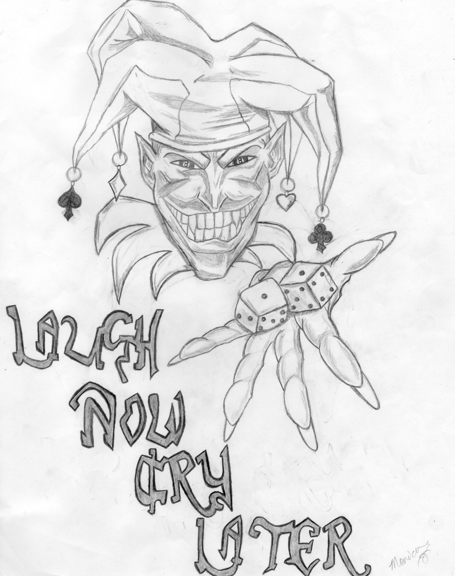 smile now cry later drawings