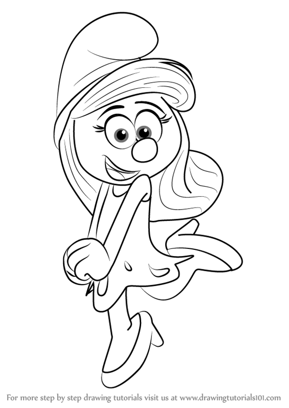 The best free Smurfette drawing images. Download from 43 free drawings