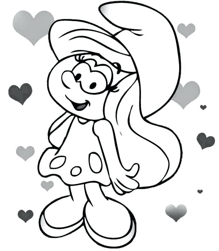 Smurfette Drawing at GetDrawings | Free download