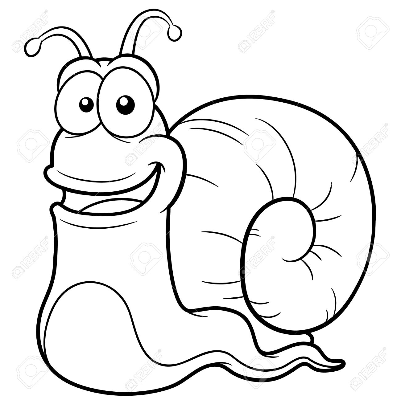 snail cartoon drawing getdrawings