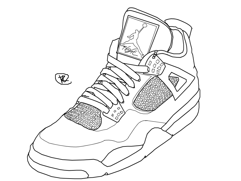 Sneaker Drawing at GetDrawings | Free download