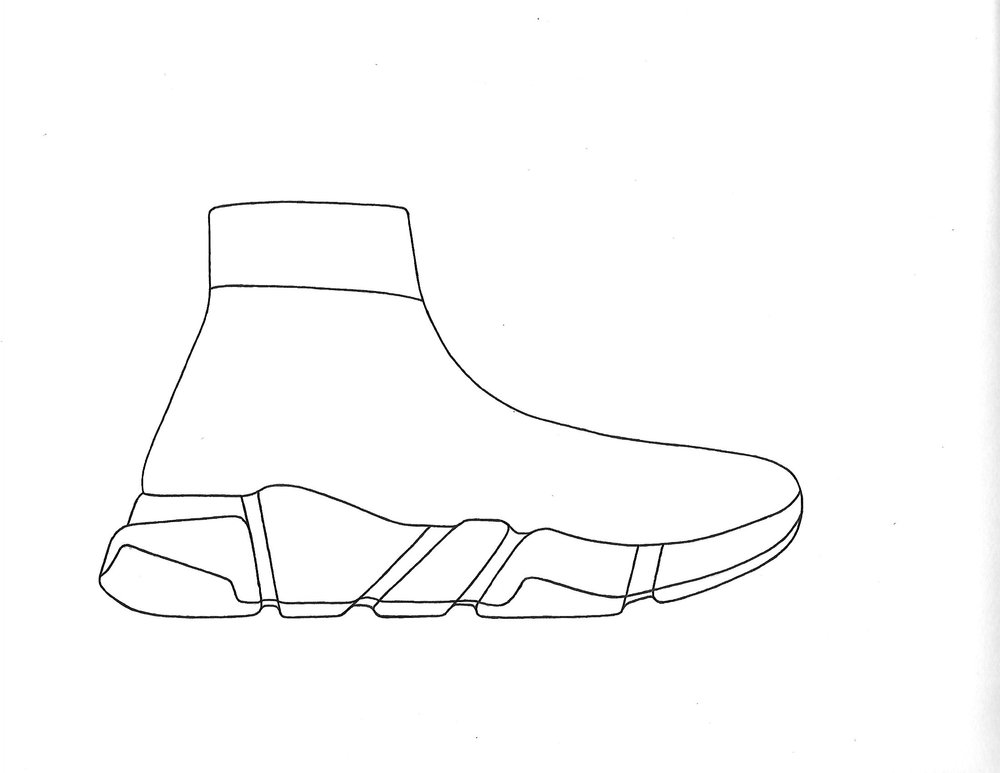 Sneaker Drawing At Getdrawings Free Download