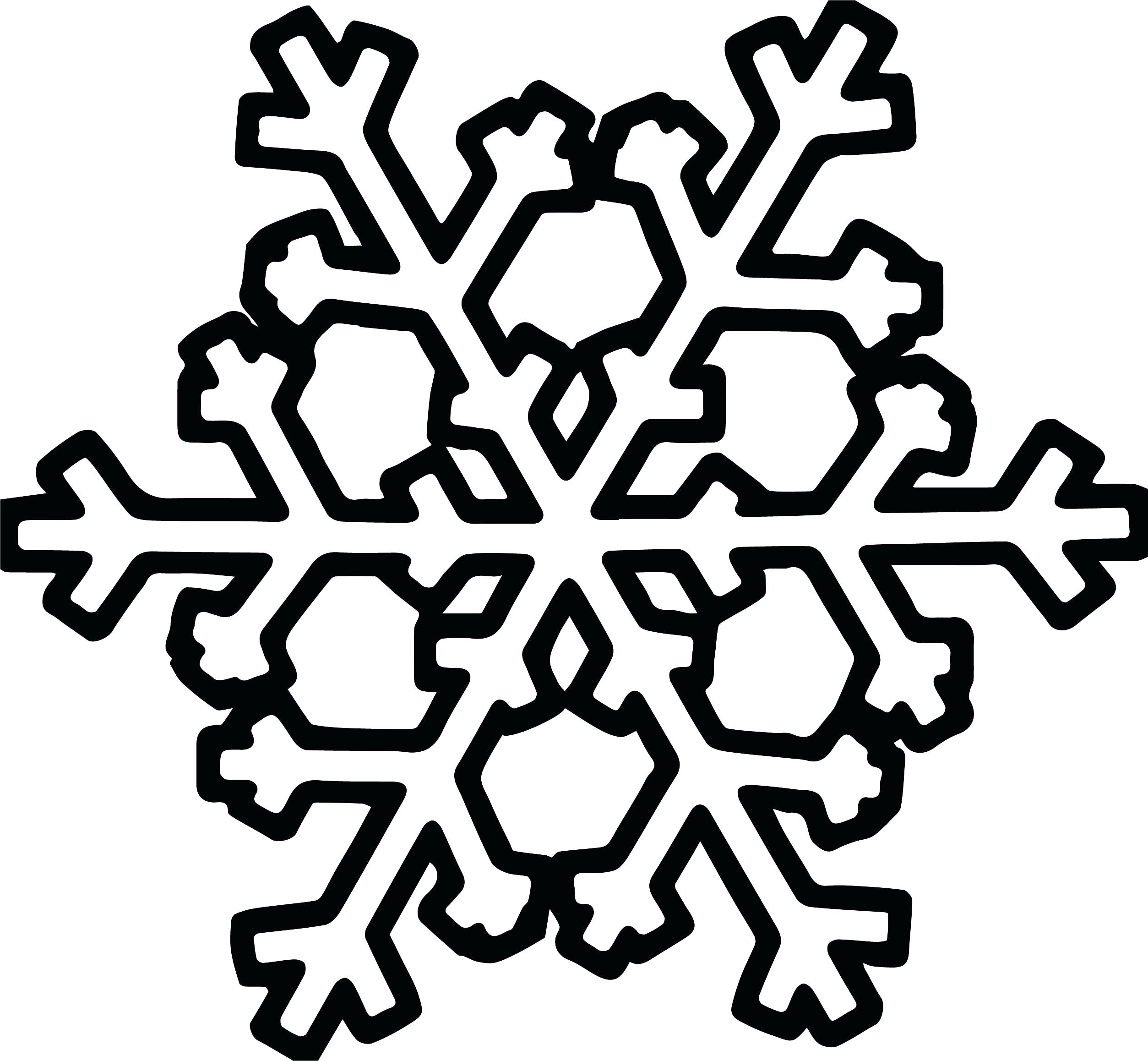 Easy Snowflake Coloring Coloring Pages