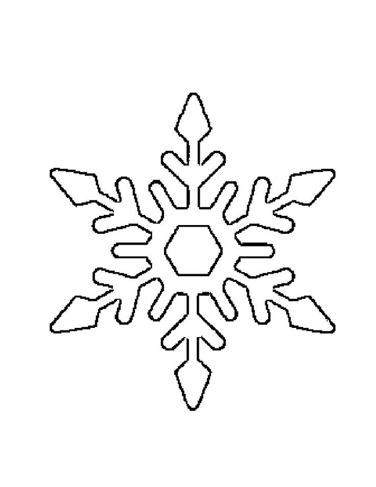 Snowflake Drawing Template at GetDrawings Free download