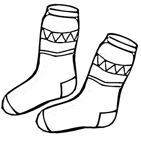 Sock Drawing at GetDrawings | Free download