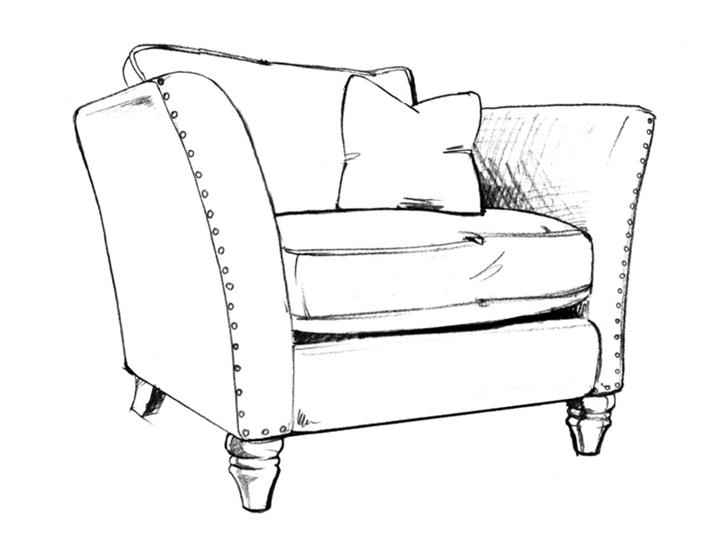 Sofa Sketch at PaintingValley.com | Explore collection of Sofa Sketch