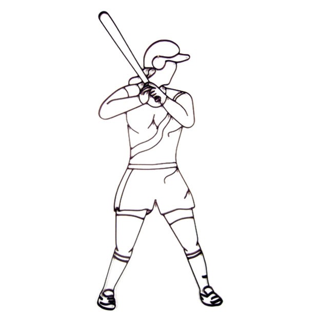 Softball Player Drawing at GetDrawings | Free download