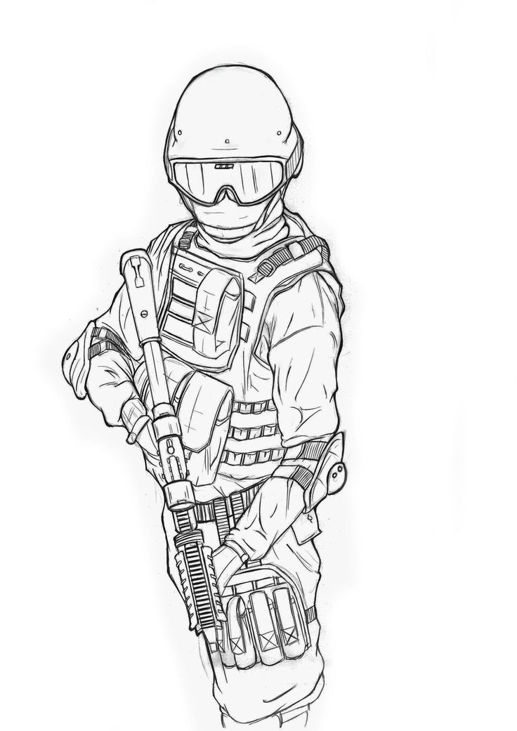 Soldier Drawing Easy at GetDrawings | Free download