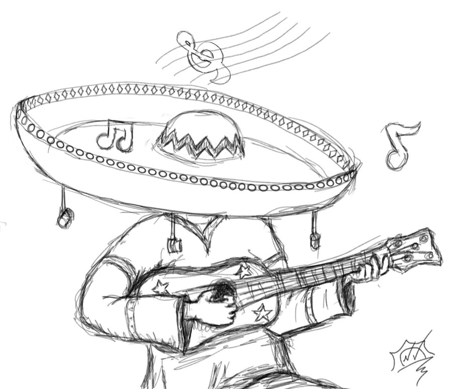 Sombrero Drawing at GetDrawings | Free download