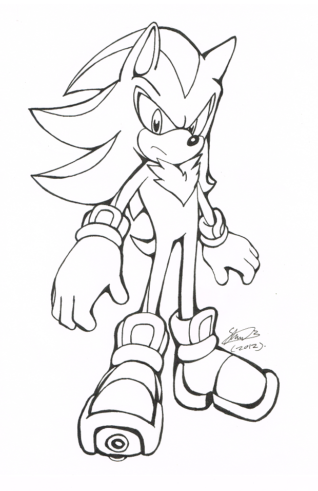 Shadow Sonic Drawing Easy