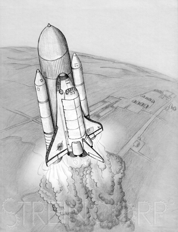Space Shuttle Drawing at GetDrawings Free download