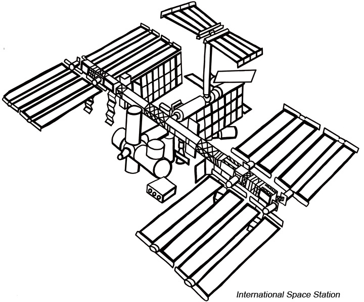 Space Station Drawing at GetDrawings | Free download
