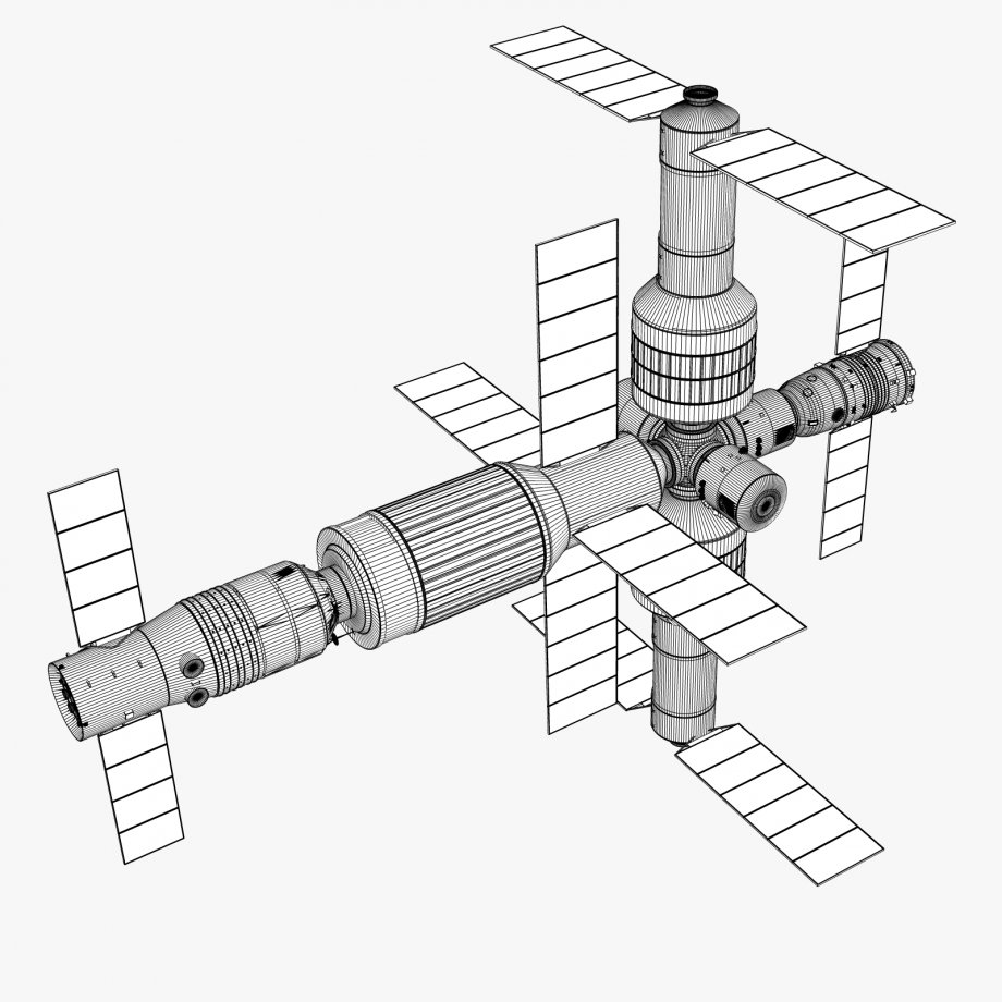 Космическая станция рисунок детский