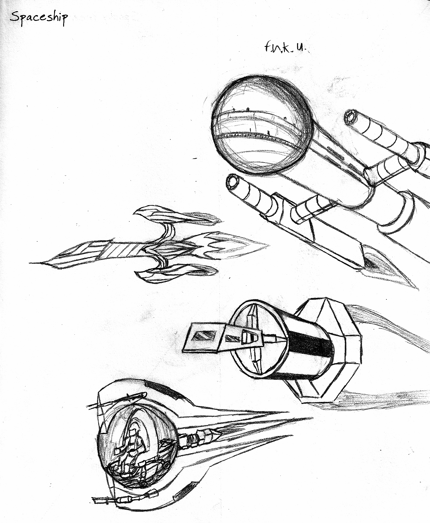 Spaceship Drawing at GetDrawings | Free download