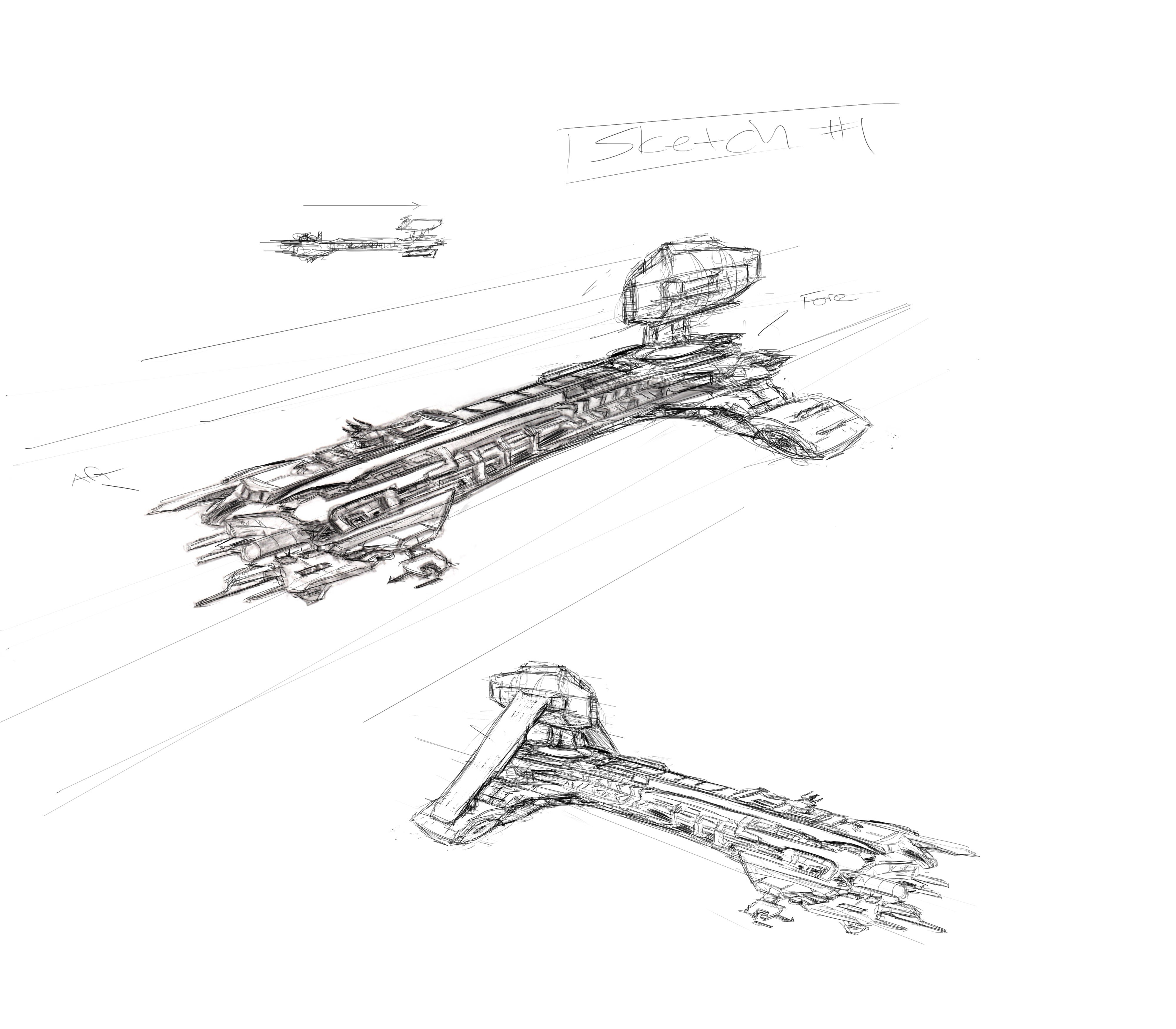 Spaceship Line Drawing at GetDrawings | Free download