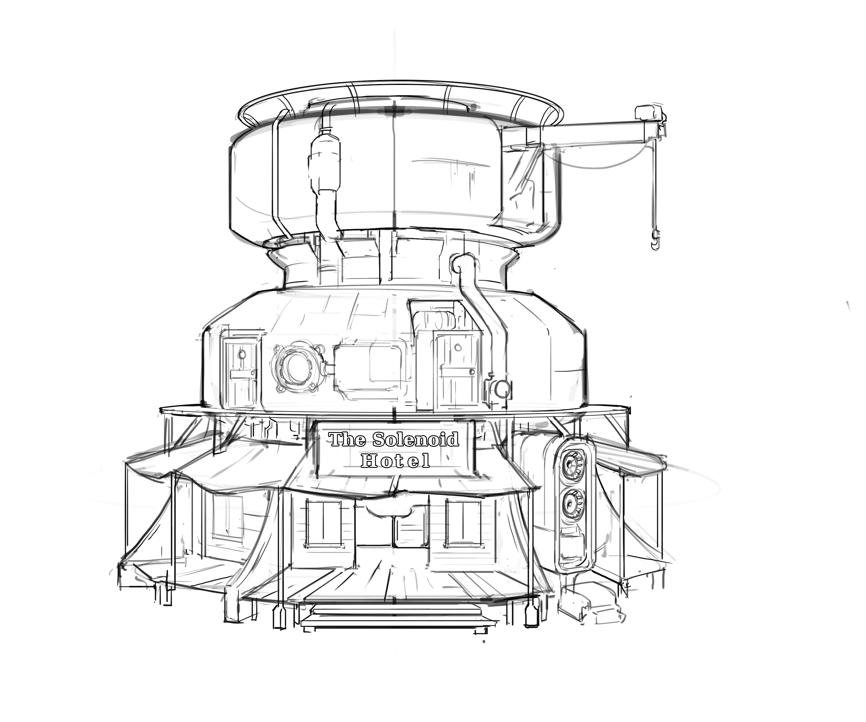 Spaceship Line Drawing at GetDrawings | Free download