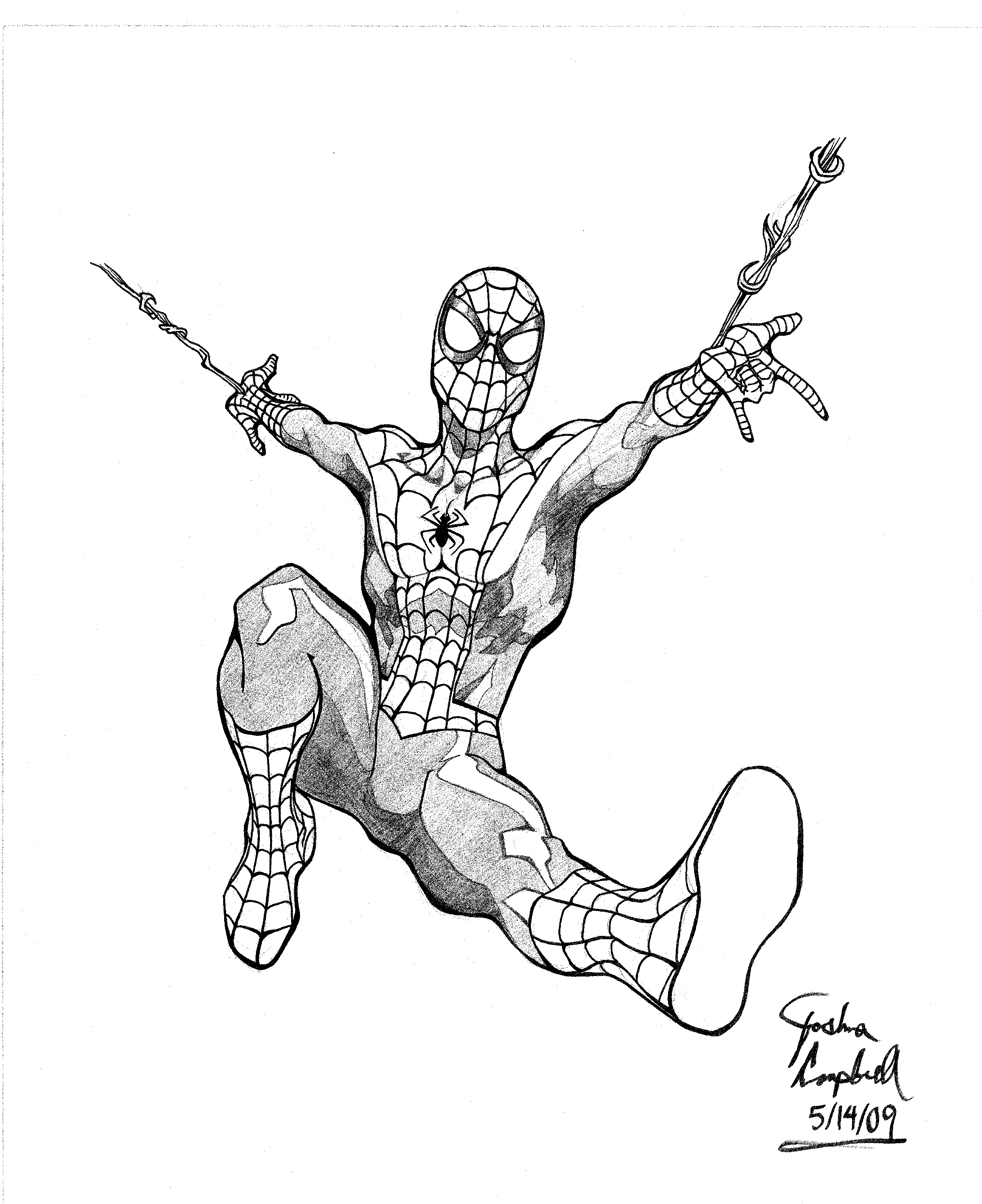 Spider Man Simple Drawing At Getdrawings Com Free For