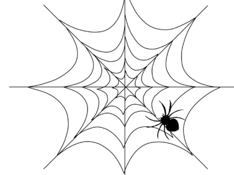 Spider On Web Drawing at GetDrawings Free download