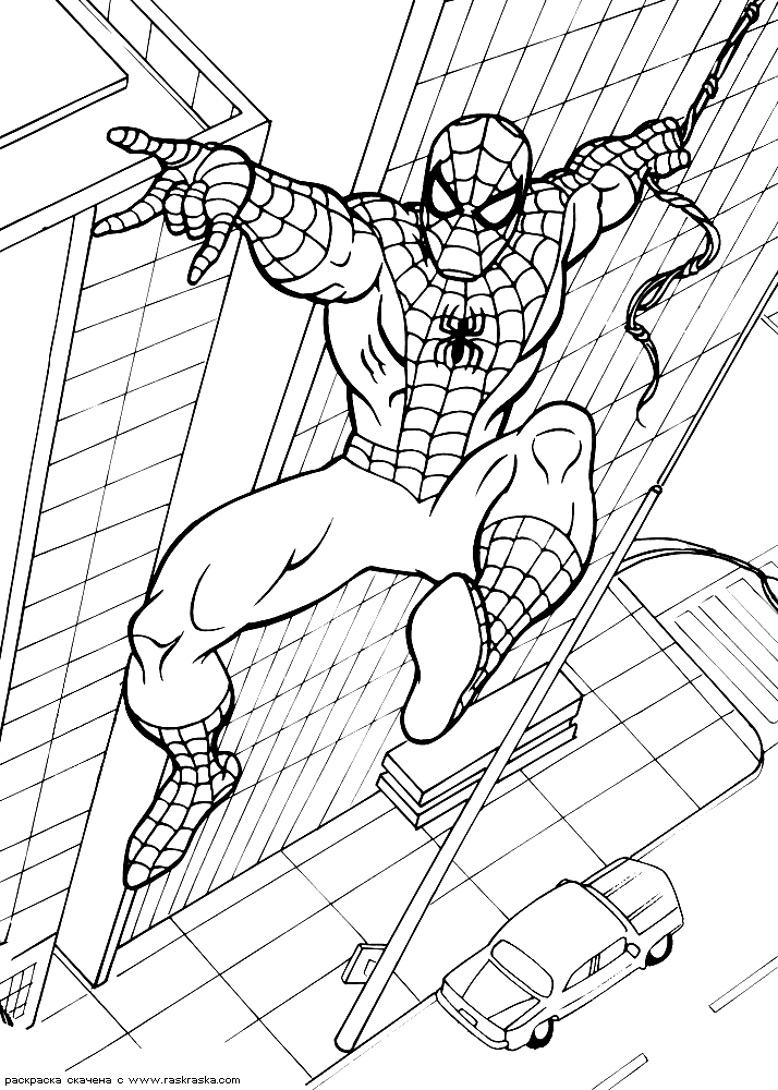 Spiderman Drawing Color at GetDrawings | Free download