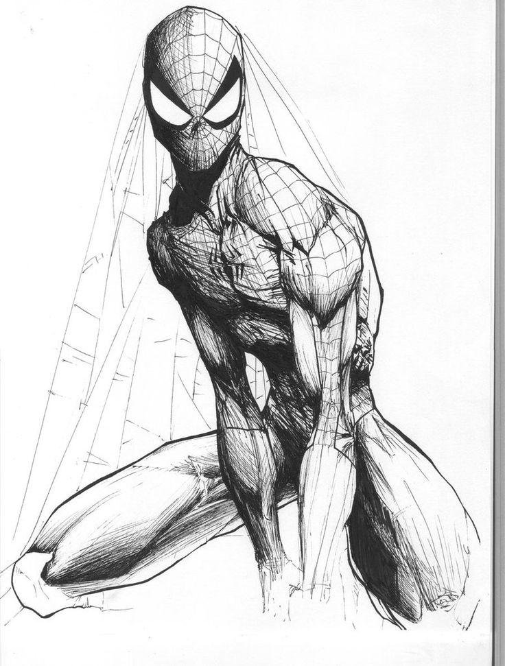 Spiderman Drawing In Pencil at GetDrawings Free download