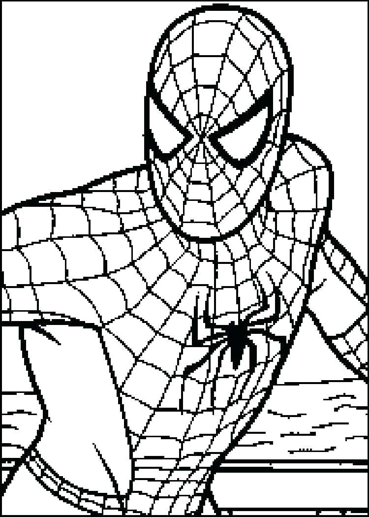 Spiderman Face Drawing at GetDrawings | Free download