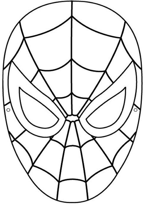 Spiderman Head Drawing at GetDrawings | Free download