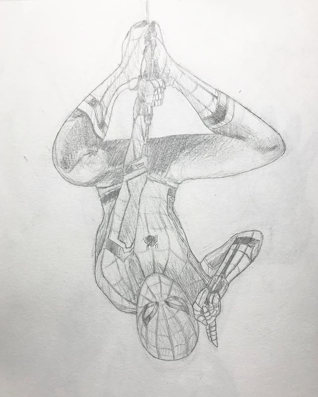 spiderman homecoming drawing penc