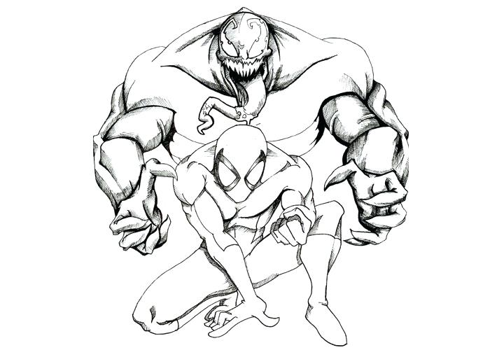 Spiderman Venom Drawing at GetDrawings | Free download