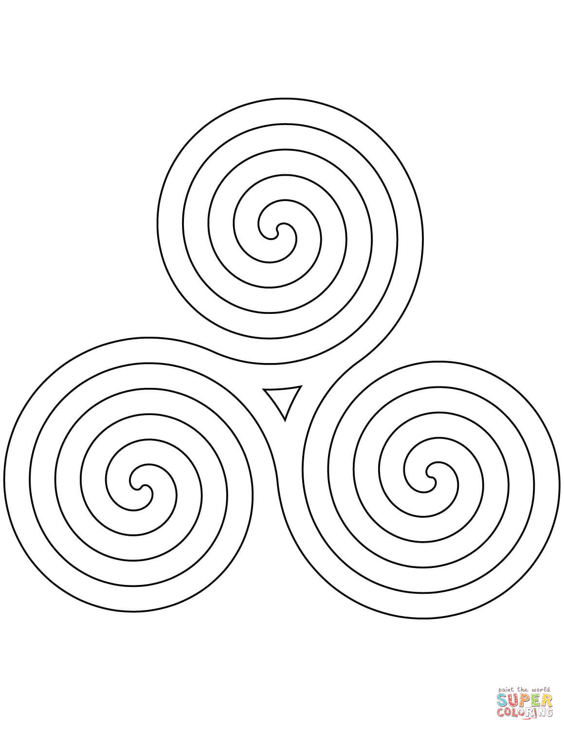 spiral art coloring pages
