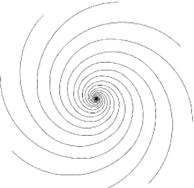 one line spiral art