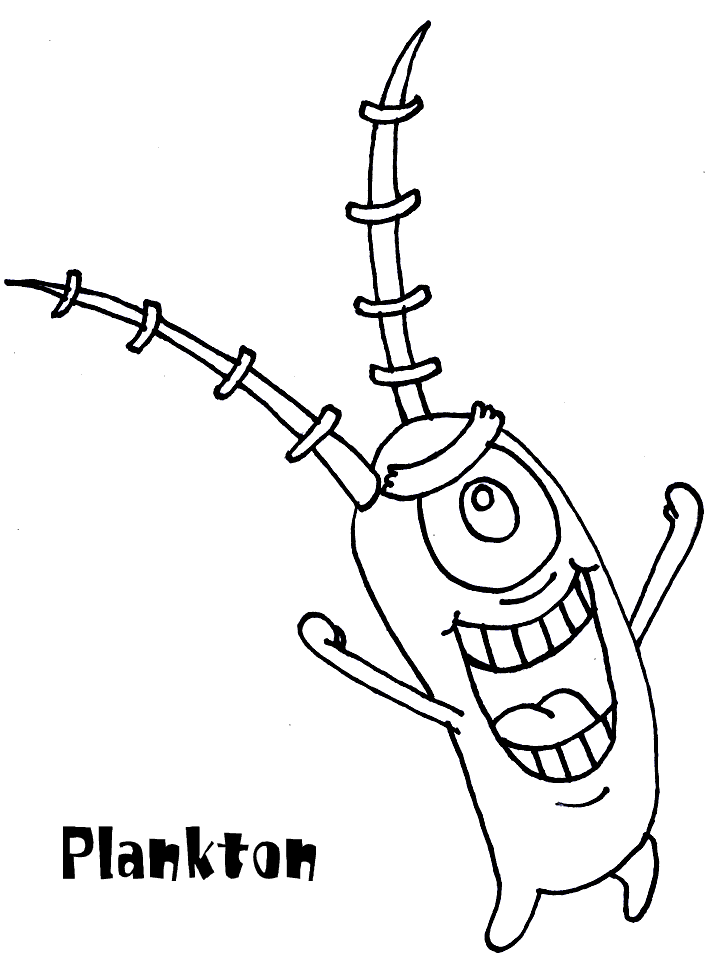 SpongeBob Coloring Pages free For Kids