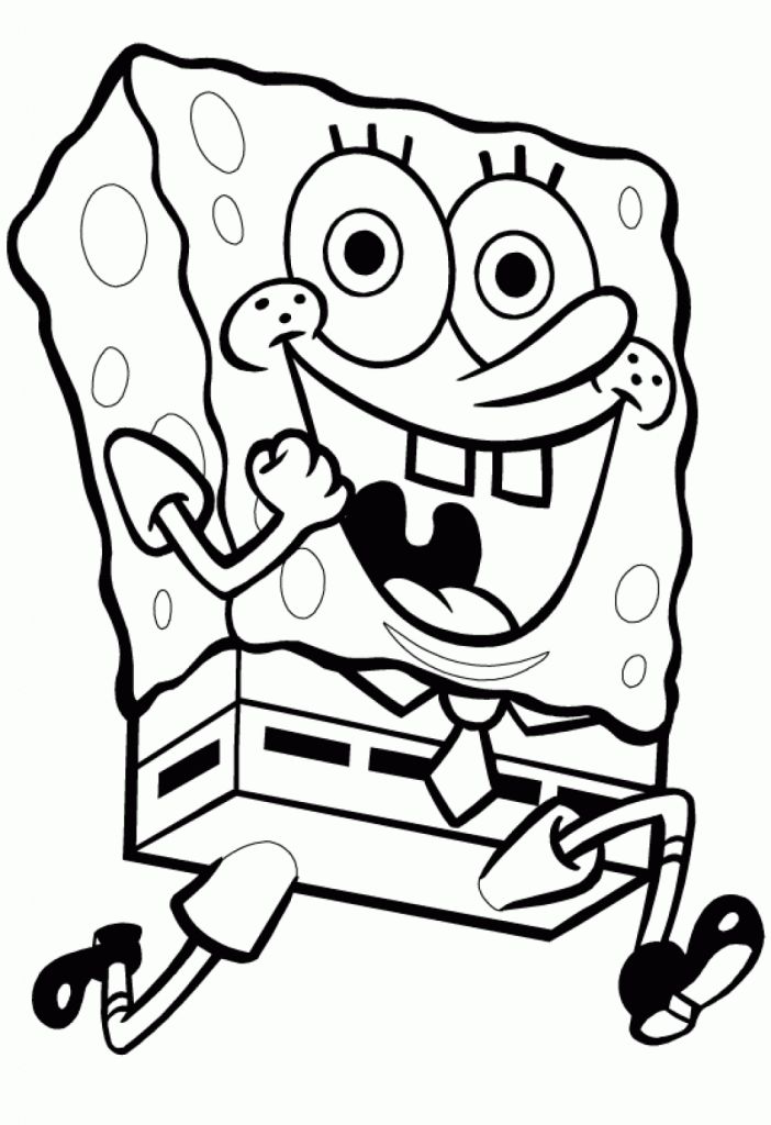 SpongeBob Coloring Pages free For Kids