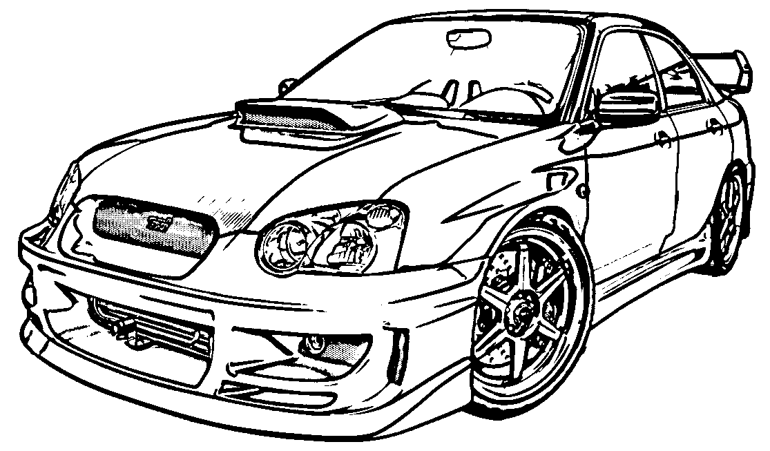 Sports Car Line Drawing at GetDrawings | Free download